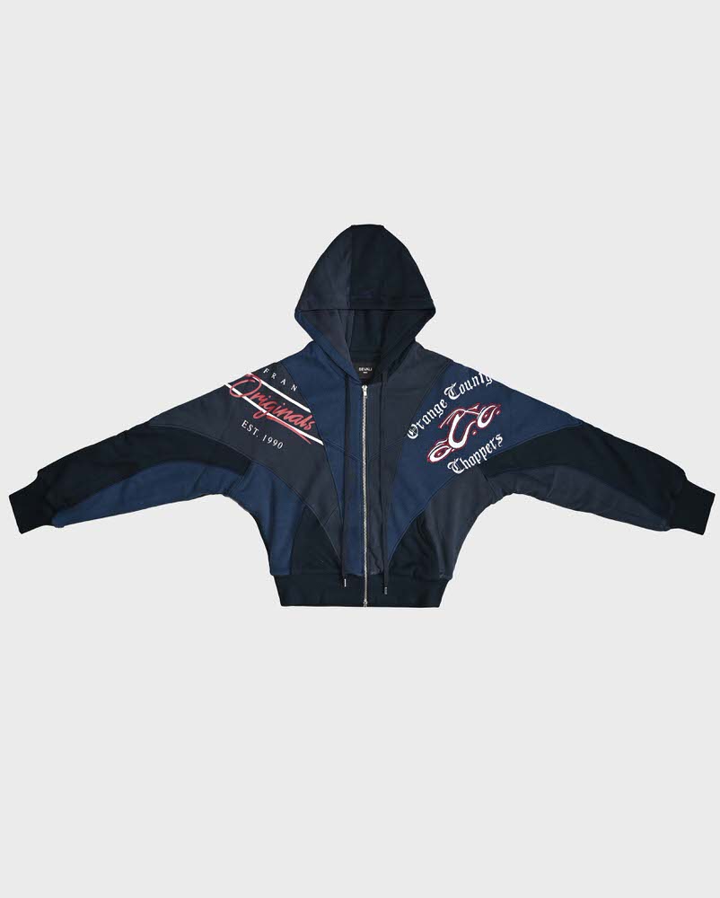 Hybrid Upcycled Blue Hoodie XSmall